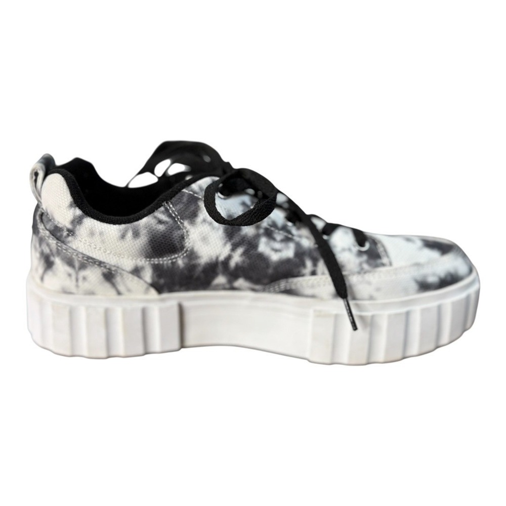 FILA Panache Platform Sneakers Women 9‎ Black White Tie Dye 5CM01214-791 Chunky